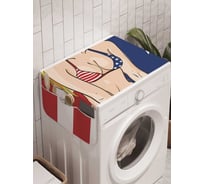Органайзер для хранения Ambesonne "Патриотичная красота" на стиральную машину, 45x120 см, cwm_23795