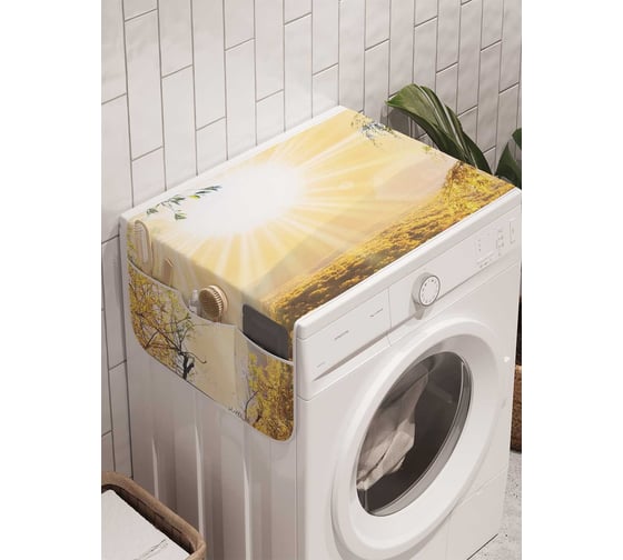 Органайзер для хранения Ambesonne "Солнечные долины" на стиральную машину, 45x120 см, cwm_2381 1