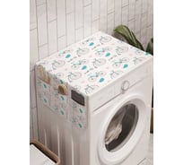 Органайзер для хранения Ambesonne "Разные велосипеды" на стиральную машину, 45x120 см, cwm_17798