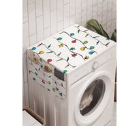 Органайзер для хранения Ambesonne "Красочные гирлянды" на стиральную машину, 45x120 см, cwm_18401