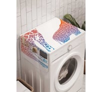 Органайзер для хранения Ambesonne "Жирафы в переливах" на стиральную машину, 45x120 см, cwm_24098