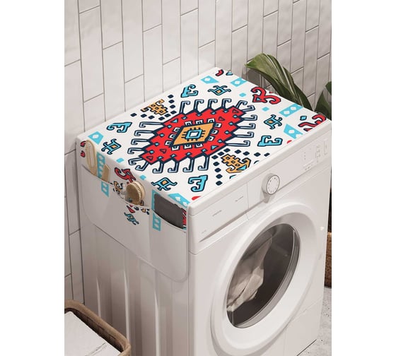 Органайзер для хранения Ambesonne "Расписной крест" на стиральную машину, 45x120 см, cwm_23300 1