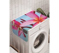 Органайзер для хранения Ambesonne "Цветы на берегу" на стиральную машину, 45x120 см, cwm_2626