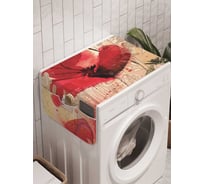 Органайзер для хранения Ambesonne "Цветочные письмена" на стиральную машину, 45x120 см, cwm_2836