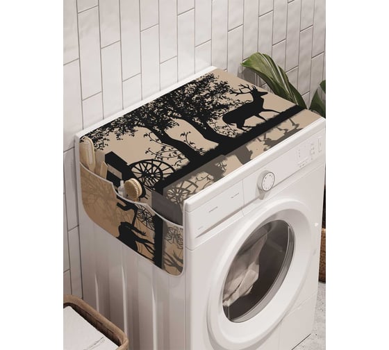 Органайзер для хранения Ambesonne "Свидание под луной" на стиральную машину, 45x120 см, cwm_2276 1