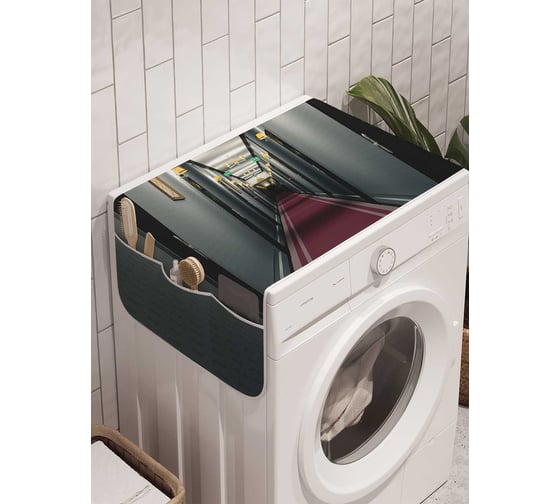 Органайзер для хранения Ambesonne "Коридор отеля" на стиральную машину, 45x120 см, cwm_17837 1