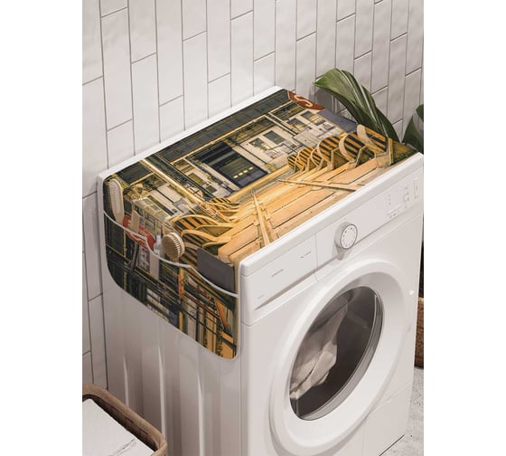 Органайзер для хранения Ambesonne "Рельсовый тупик" на стиральную машину, 45x120 см, cwm_10935 1