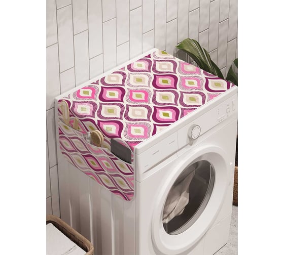 Органайзер для хранения Ambesonne "Волнистые вспышки" на стиральную машину, 45x120 см, cwm_11560 1