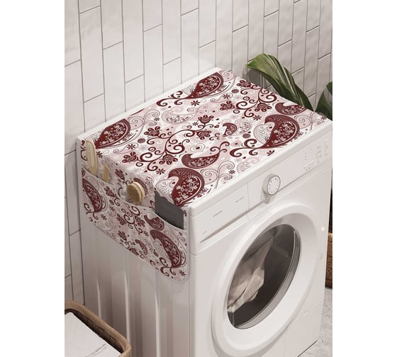 Органайзер для хранения Ambesonne "Узорные птицы" на стиральную машину, 45x120 см, cwm_23211 1