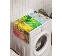 Органайзер для хранения Ambesonne "Весенняя мозаика" на стиральную машину, 45x120 см, cwm_18453