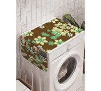 Органайзер для хранения Ambesonne "Цветочный град" на стиральную машину, 45x120 см, cwm_29887