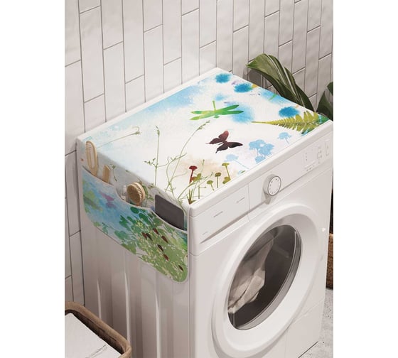 Органайзер для хранения Ambesonne "Лесная поляна" на стиральную машину, 45x120 см, cwm_2529 1