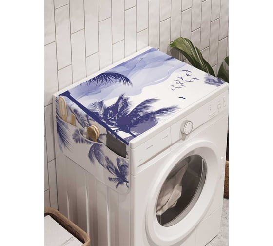 Органайзер для хранения Ambesonne "Дотянутся к пальмам" на стиральную машину, 45x120 см, cwm_3010 1