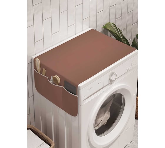 Органайзер для хранения Ambesonne "Темный шоколад" на стиральную машину, 45x120 см, cwm_23567 1