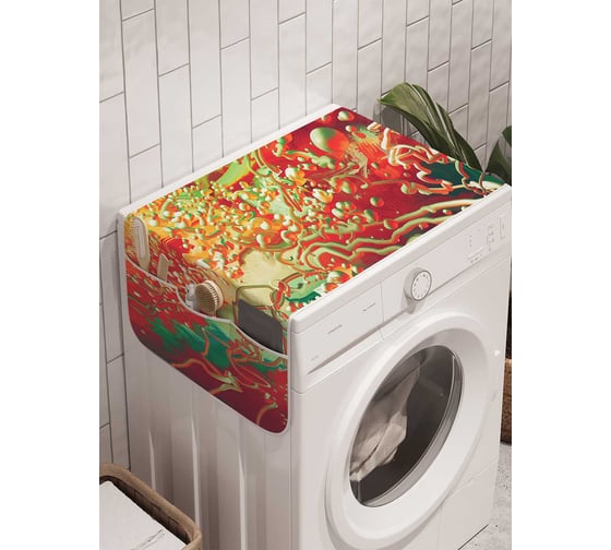 Органайзер для хранения Ambesonne "Ритуальное событие" на стиральную машину, 45x120 см, cwm_23037 1