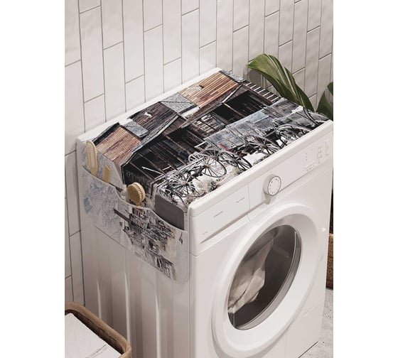 Органайзер для хранения Ambesonne "Стоянка на диком западе" на стиральную машину, 45x120 см, cwm_23102 1