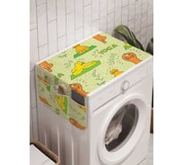 Органайзер для хранения Ambesonne "Кот любитель йоги" на стиральную машину, 45x120 см, cwm_25644