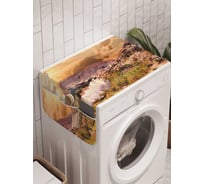 Органайзер для хранения Ambesonne "Солнечный городок" на стиральную машину, 45x120 см, cwm_23724