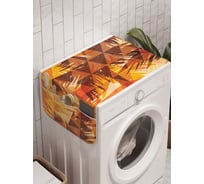 Органайзер для хранения Ambesonne "Пальмовые треугольники" на стиральную машину, 45x120 см, cwm_26464