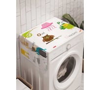 Органайзер для хранения Ambesonne "Алфавит с животными" на стиральную машину, 45x120 см, cwm_29500