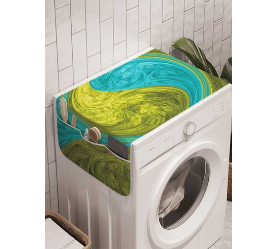 Органайзер для хранения Ambesonne "Космический инь ян" на стиральную машину, 45x120 см, cwm_16997 1