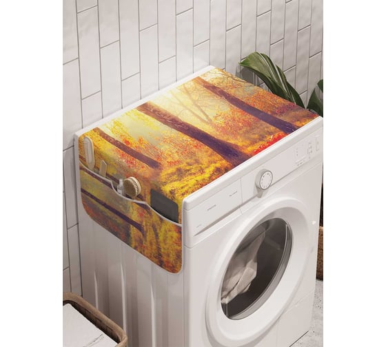 Органайзер для хранения Ambesonne "Лесные краски" на стиральную машину, 45x120 см, cwm_2392 1