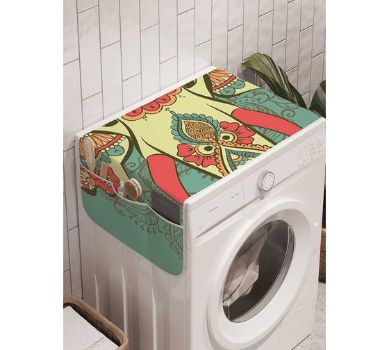 Органайзер для хранения Ambesonne "Слоновая угроза" на стиральную машину, 45x120 см, cwm_26967 1