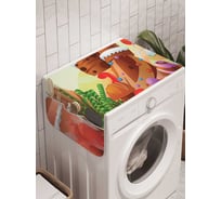 Органайзер для хранения Ambesonne "Сладкий лес" на стиральную машину, 45x120 см, cwm_26461