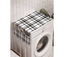 Органайзер для хранения Ambesonne "Классические клетки" на стиральную машину, 45x120 см, cwm_26939