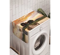 Органайзер для хранения Ambesonne "Мост у деревни" на стиральную машину, 45x120 см, cwm_2726