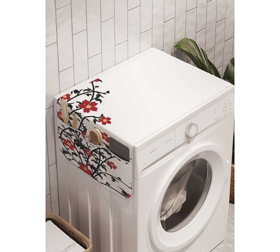 Органайзер для хранения Ambesonne "Воркующие голуби" на стиральную машину, 45x120 см, cwm_2502 1