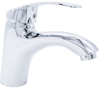 Смеситель для умывальника Doron DL 2356, шаровый, хром, излив короткий, 019635