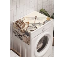 Органайзер для хранения Ambesonne "Цветочное развлечение" на стиральную машину, 45x120 см, cwm_2867