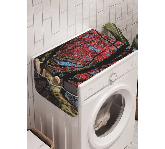 Органайзер для хранения Ambesonne "Огненая крона" на стиральную машину, 45x120 см, cwm_2380 1