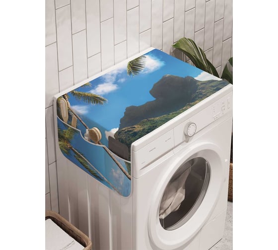 Органайзер для хранения Ambesonne "Курортная спальня" на стиральную машину, 45x120 см, cwm_2612 1