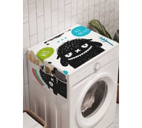 Органайзер для хранения Ambesonne "Темные монстрики" на стиральную машину, 45x120 см, cwm_18520