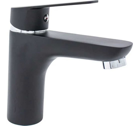 Смеситель для умывальника Doron DL 2334B-N, шаровый, черный, излив короткий, п/г 019657 1