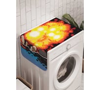 Органайзер для хранения Ambesonne "Конец игры" на стиральную машину, 45x120 см, cwm_23512