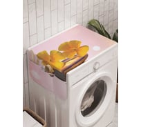 Органайзер для хранения Ambesonne "Цветы на камнях" на стиральную машину, 45x120 см, cwm_2632