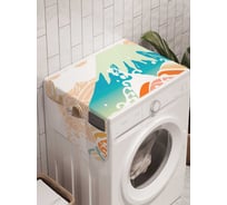 Органайзер для хранения Ambesonne "Горные волны" на стиральную машину, 45x120 см, cwm_26121