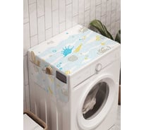 Органайзер для хранения Ambesonne "Радужное дно" на стиральную машину, 45x120 см, cwm_22881