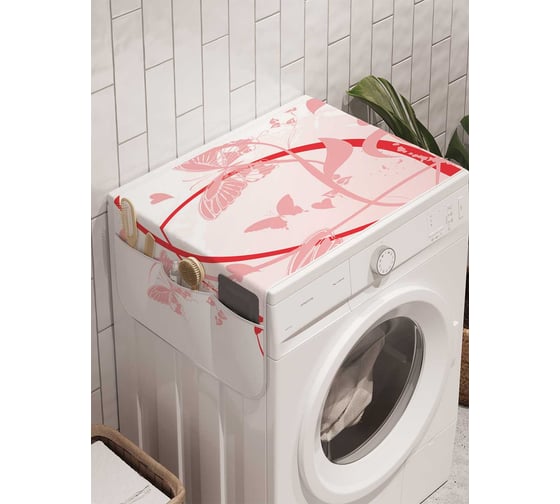 Органайзер для хранения Ambesonne "Романтический тренд" на стиральную машину, 45x120 см, cwm_2686 1