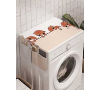 Органайзер для хранения Ambesonne "Приключения котиков" на стиральную машину, 45x120 см, cwm_15570