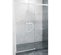 Дверь в душевую нишу GuteWetter GWMPSLD862 180x200 см, цвет фурнитуры белый матовый, цвет стекла бесцветный, стекло закаленное 8 мм / 6 мм, открывание двери левое / правое 4698032998554