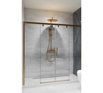 Дверь в душевую нишу GuteWetter GWMPSLD864 140x200 см, цвет фурнитуры бронзовый, цвет стекла бесцветный, стекло закаленное 8 мм / 6 мм, открывание двери левое / правое 4698033047626