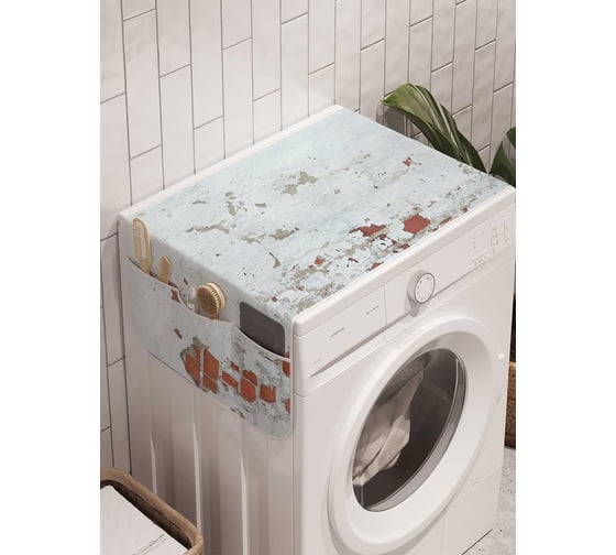 Органайзер для хранения Ambesonne "Потрепанная стенка" на стиральную машину, 45x120 см, cwm_21250 1