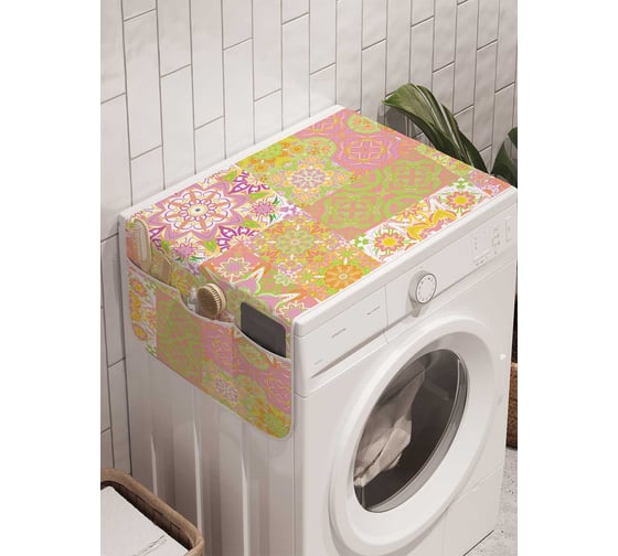 Органайзер для хранения Ambesonne "Красочная размытость" на стиральную машину, 45x120 см, cwm_17005 1