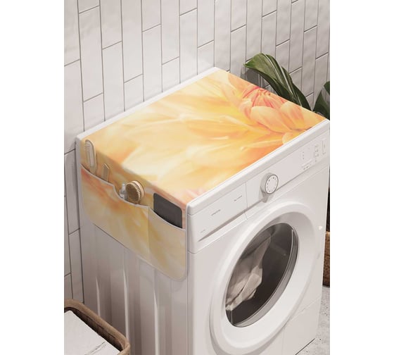 Органайзер для хранения Ambesonne "Цветочная ласка" на стиральную машину, 45x120 см, cwm_29847 1