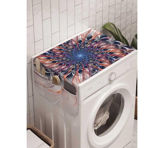 Органайзер для хранения Ambesonne "Спираль абстрактной фрактали" на стиральную машину, 45x120 см, cwm_16978 1