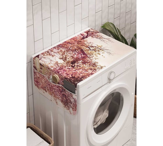 Органайзер для хранения Ambesonne "Дерево здоровья" на стиральную машину, 45x120 см, cwm_2377